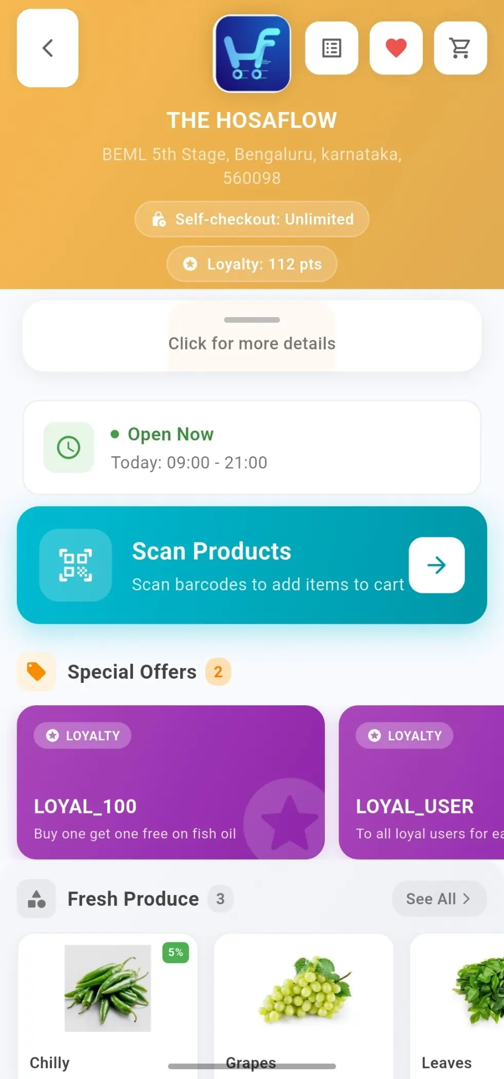 HosaFlow app screenshot
